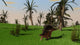 Kentrosaurus Walking across Open Wall Decal Design 1