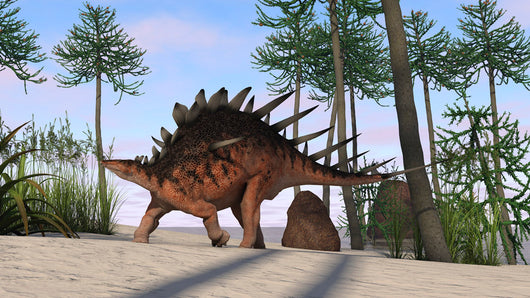 Kentrosaurus Walking across Prehistoric Wall Decal Design 5