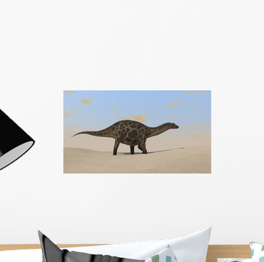 Dicraeosaurus Walking across Barren Wall Decal Design 1