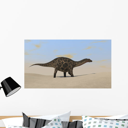 Dicraeosaurus Walking across Barren Wall Decal Design 1