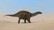 Dicraeosaurus Walking across Barren Wall Decal Design 1