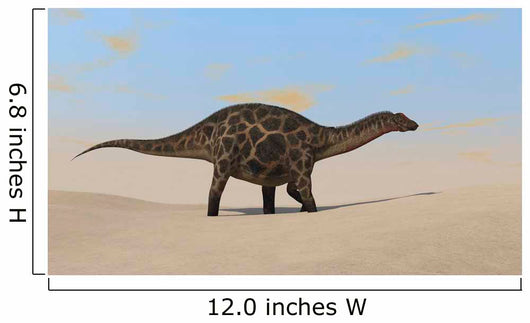 Dicraeosaurus Walking across Barren Wall Decal Design 1