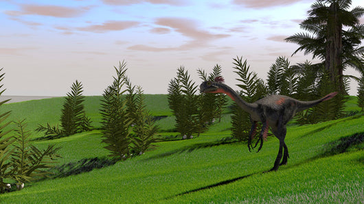 Gigantoraptor Grassy Field Wall Decal Design 3
