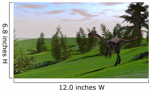 Gigantoraptor Grassy Field Wall Decal Design 3