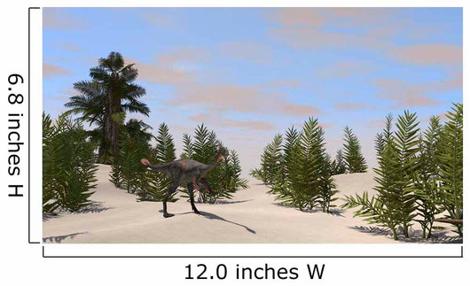 Gigantoraptor Prehistoric Environment Wall Decal