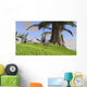 Coelophysis Running across Open Wall Decal