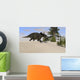 Triceratops Walking along Prehistoric Wall Decal Design 1