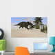 Triceratops Walking along Prehistoric Wall Decal Design 1
