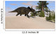 Triceratops Walking along Prehistoric Wall Decal Design 1