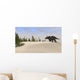 Triceratops Roaming Prehistoric Landscape Wall Decal Design 2