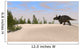 Triceratops Roaming Prehistoric Landscape Wall Decal Design 2