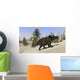 Triceratops Roaming Prehistoric Landscape Wall Decal Design 1