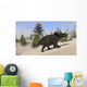 Triceratops Roaming Prehistoric Landscape Wall Decal Design 1