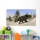 Triceratops Roaming Prehistoric Landscape Wall Decal Design 1