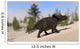 Triceratops Roaming Prehistoric Landscape Wall Decal Design 1