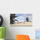 Herd Gigantoraptors Walking along Wall Decal