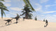 Herd Gigantoraptors Desert Terrain Wall Decal