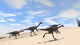 Herd Gigantoraptors Running across Wall Decal Design 2