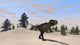Tyrannosaurus Rex Hunting for Wall Decal Design 12