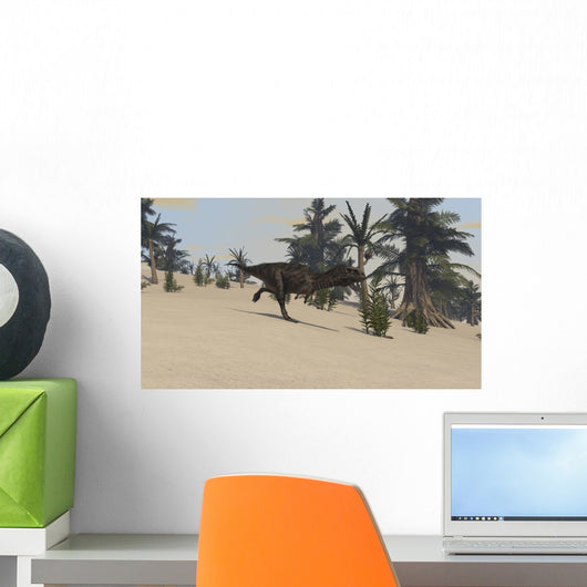 Majungasaurus Prehistoric Environment Wall Decal Design 2