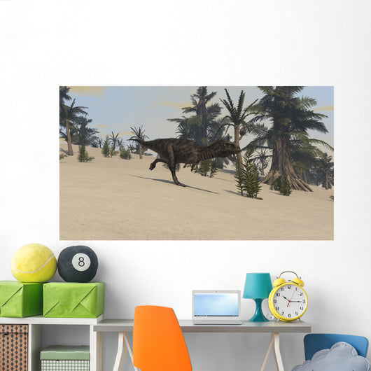 Majungasaurus Prehistoric Environment Wall Decal Design 2