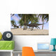 Majungasaurus Running across Tropical Wall Decal Design 3