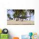 Majungasaurus Running across Tropical Wall Decal Design 3