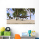 Majungasaurus Running across Tropical Wall Decal Design 3