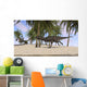 Majungasaurus Running across Tropical Wall Decal Design 3