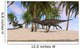 Majungasaurus Running across Tropical Wall Decal Design 3