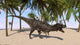 Majungasaurus Prehistoric Landscape Wall Decal