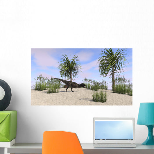 Majungasaurus Tropical Environment Wall Decal