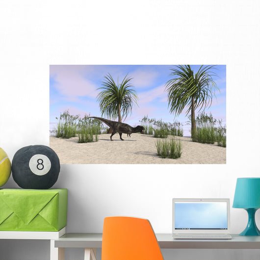 Majungasaurus Tropical Environment Wall Decal