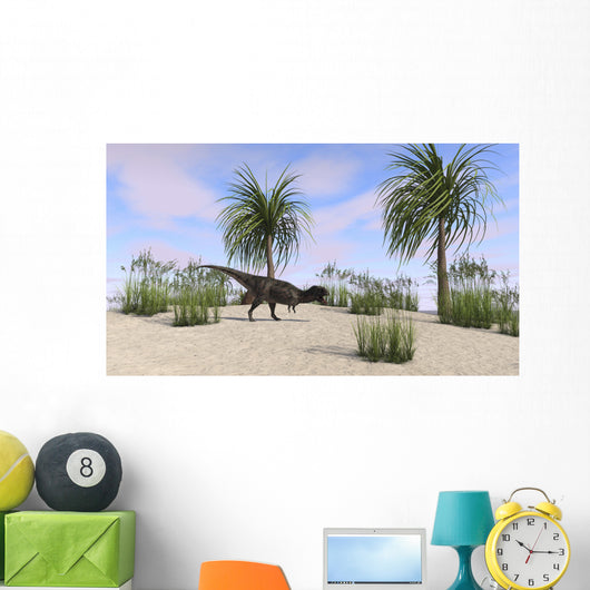 Majungasaurus Tropical Environment Wall Decal