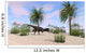 Majungasaurus Tropical Environment Wall Decal