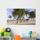Majungasaurus Running across Tropical Wall Decal Design 1