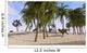 Majungasaurus Running across Tropical Wall Decal Design 1