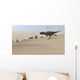 Ceratosaurus Running across Barren Wall Decal Design 5