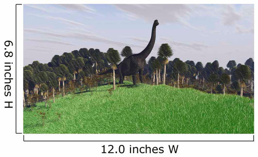 Large Brachiosaurus Open Field Wall Decal Design 2