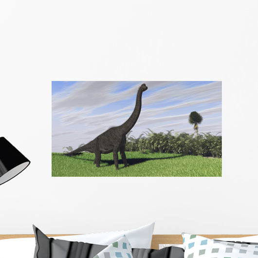 Large Brachiosaurus Open Field Wall Decal Design 1