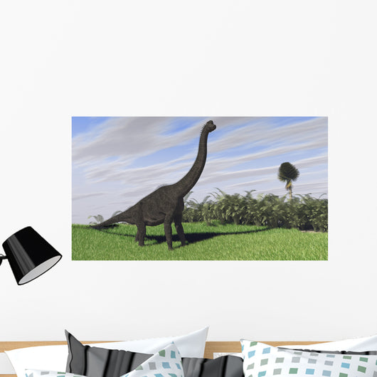 Large Brachiosaurus Open Field Wall Decal Design 1