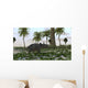 Triceratops Prehistoric Environment Wall Decal Design 2