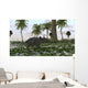Triceratops Prehistoric Environment Wall Decal Design 2