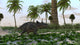 Triceratops Prehistoric Environment Wall Decal Design 2