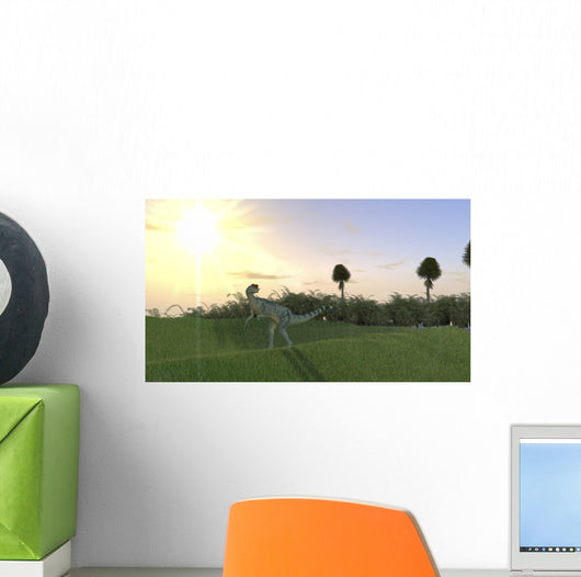 Dilophosaurus Hunting for Its Wall Decal Design 3