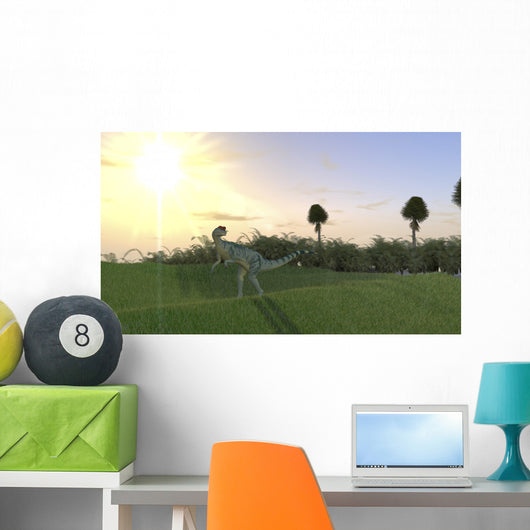 Dilophosaurus Hunting for Its Wall Decal Design 3
