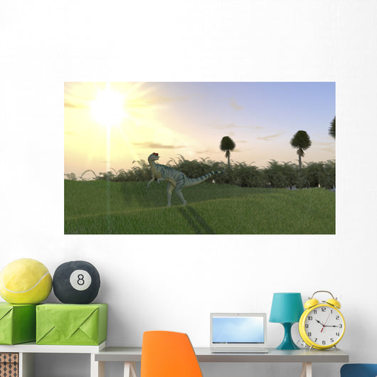 Dilophosaurus Hunting for Its Wall Decal Design 3