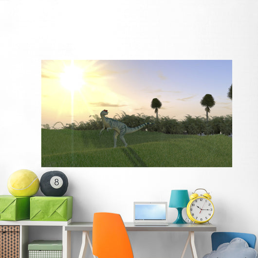 Dilophosaurus Hunting for Its Wall Decal Design 3