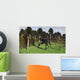 Gigantoraptor Running through Woodlands Wall Decal