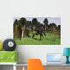 Gigantoraptor Running through Woodlands Wall Decal